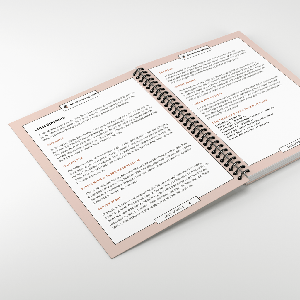 Jazz Level 1 (Spiral-Bound) - Dance Studio Syllabus